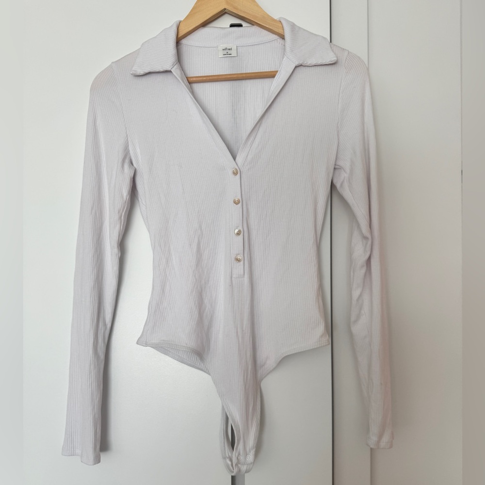 NWOT Wilfred Charlotte Button-Up Bodysuit